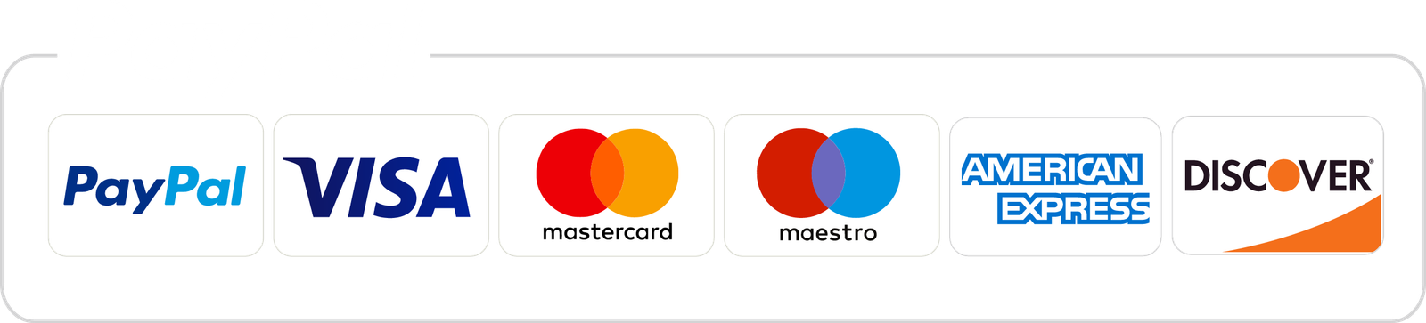 Accepted payment methods